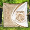 Tuvalu Coat Of Arms Polynesian Premium Quilt  Circle Style  03 J2  Quilt